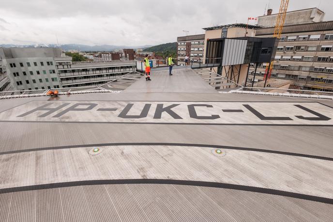 heliport UKC | Heliport UKC Ljubljana je bil zaradi okvare protipožarnega sistema od 21. oktobra 2024 zaprt. | Foto STA