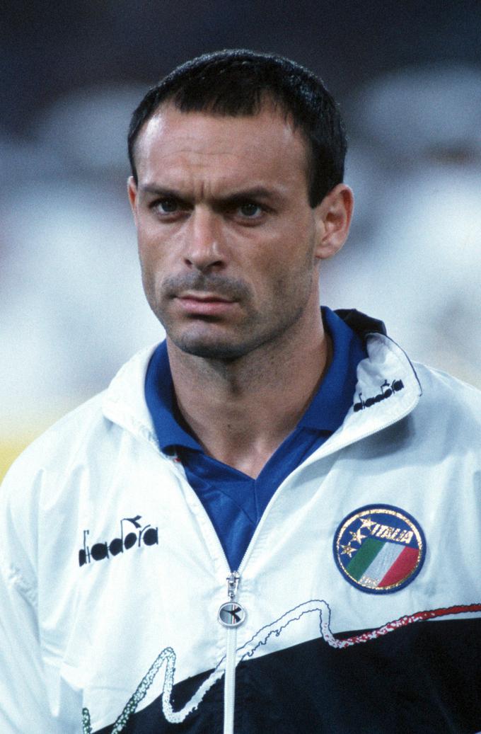 Salvatore Schillaci je osvojil zlati čevelj za najboljšega strelca tekmovanja. | Foto: Guliverimage/Getty Images