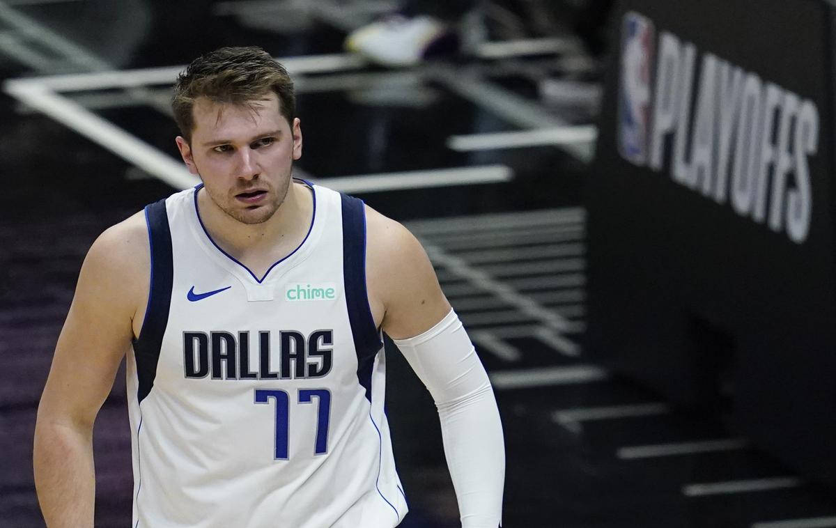 Luka Dončić | Luka Dončić je zaključil sezono s 46 točkami, 14 asistencami in sedmimi skoki. Z Dallasom je izgubil odločilno sedmo tekmo proti LA Clippers. | Foto Guliverimage