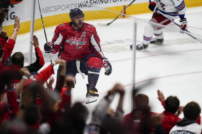 Aleksander Ovečkin | Ruski veteran Aleksander Ovečkin je k zmagi Washingrona, ki je s 5:1 premagal New York Rangers prispeval dva zadetka.  | Foto Guliverimage