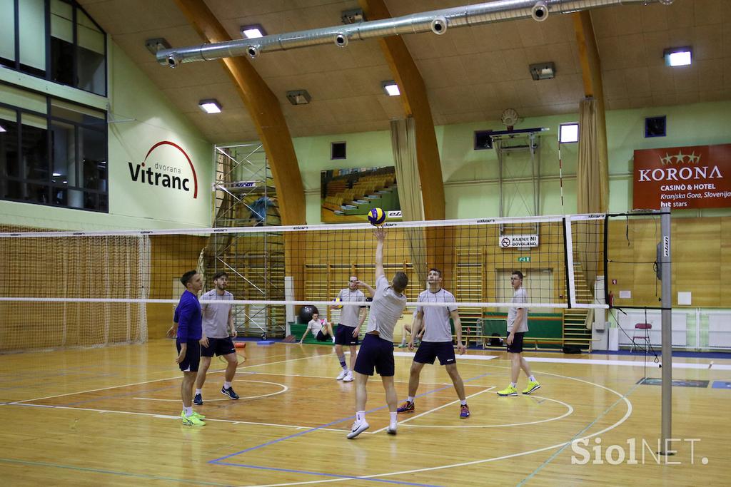 slovenska odbojkarska reprezentanca Kranjska Gora trening