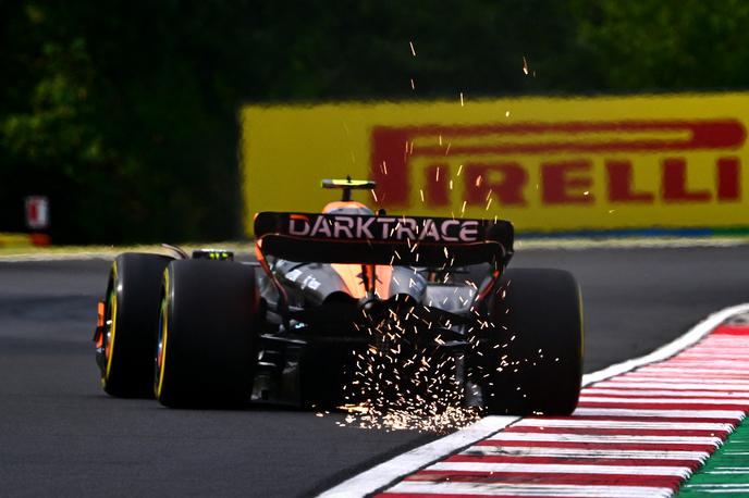 Hungaroring Lando Norris McLaren | Lando Norris je bil z McLarnom še pred mesecem nekonkurenčen, zdaj se bori za stopničke. | Foto Reuters