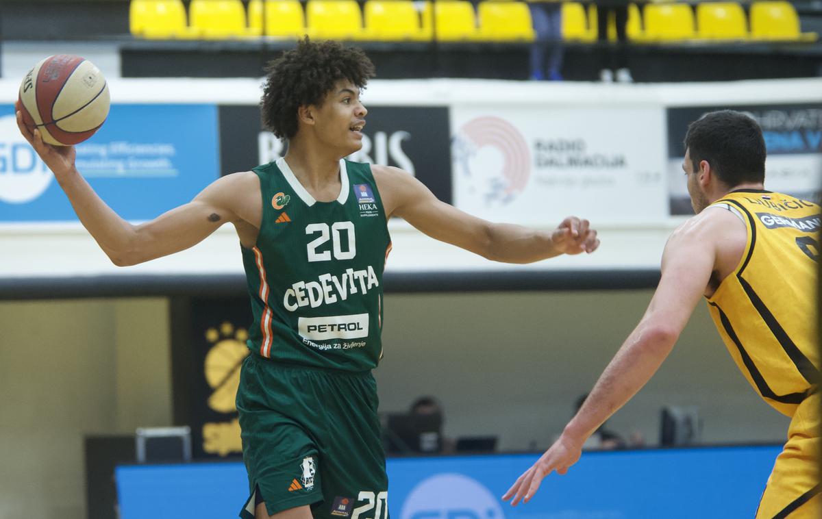 Cedevita Olimpija Joan Beringer Split | Cedevita Olimpija je v Splitu zmagala s šestimi točkami razlike. | Foto Split/Ivica Cavka