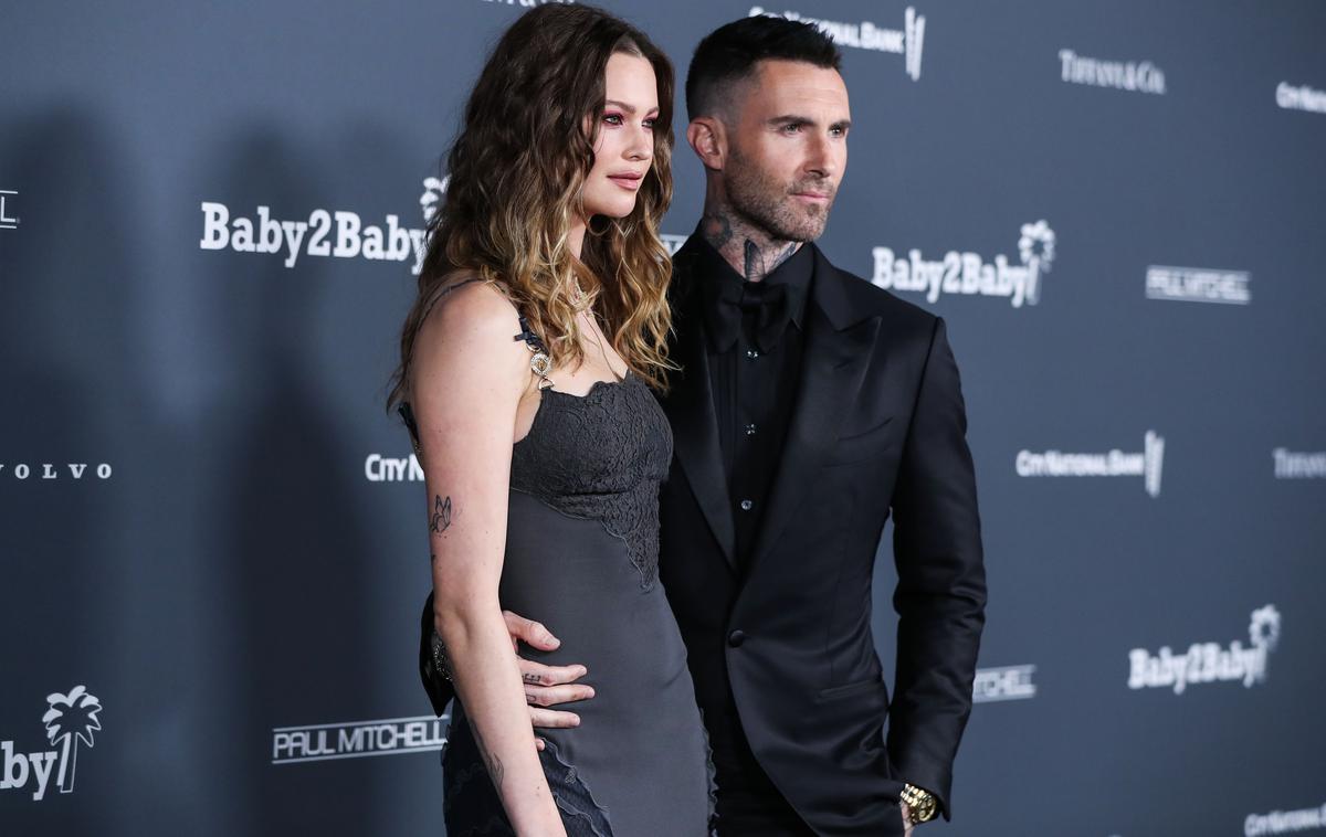 Adam Levine Behati Prinsloo | Manekenka Behati Prinsloo in pevec Adam Levine imata dve hčerki, zdaj pričakujeta še enega otroka. | Foto Guliverimage/Picture Alliance