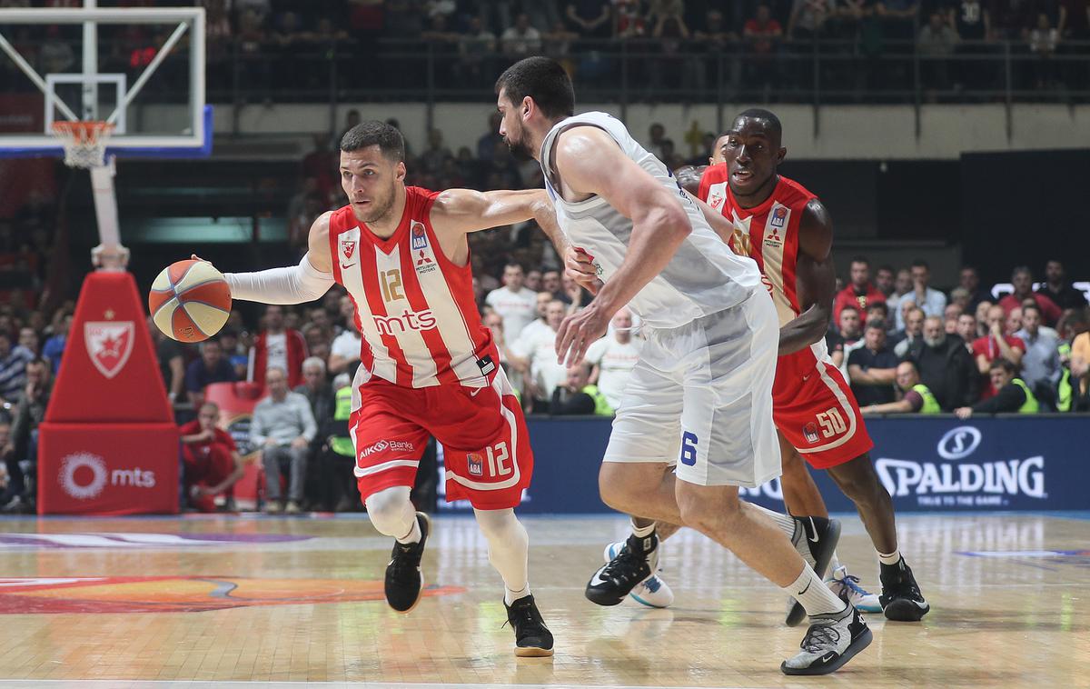 Crvena Zvezda Budućnost | Crvena zvezda je na odločilni tekmi s 97:54 odpravila Budućnost. | Foto Liga ABA