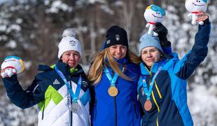 Mlada slovenska biatlonka senzacionalno do srebrne medalje