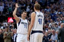 Luka Dončić in Dirk Nowitzki