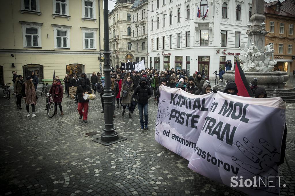 Protest, Zoran Janković, Mol, hostel celica