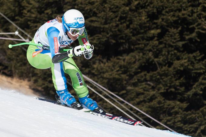 Na superveleslalomu si je želela nedotaknjene proge, zato je izbrala številko 1.  | Foto: Guliverimage/Getty Images