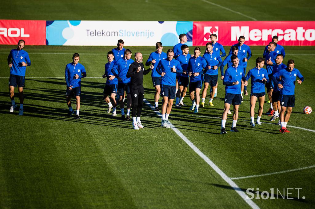 Slovenska nogometna reprezentanca trening