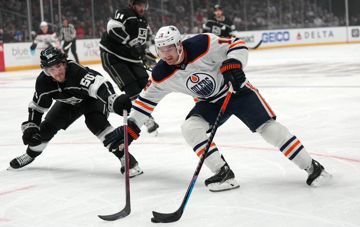 Los Angeles Kings Edmonton Oilers | Kralji Anžeta Kopitarja so na domačem ledu z 2:3 izgubili proti Edmonton Oilers. | Foto Guliverimage