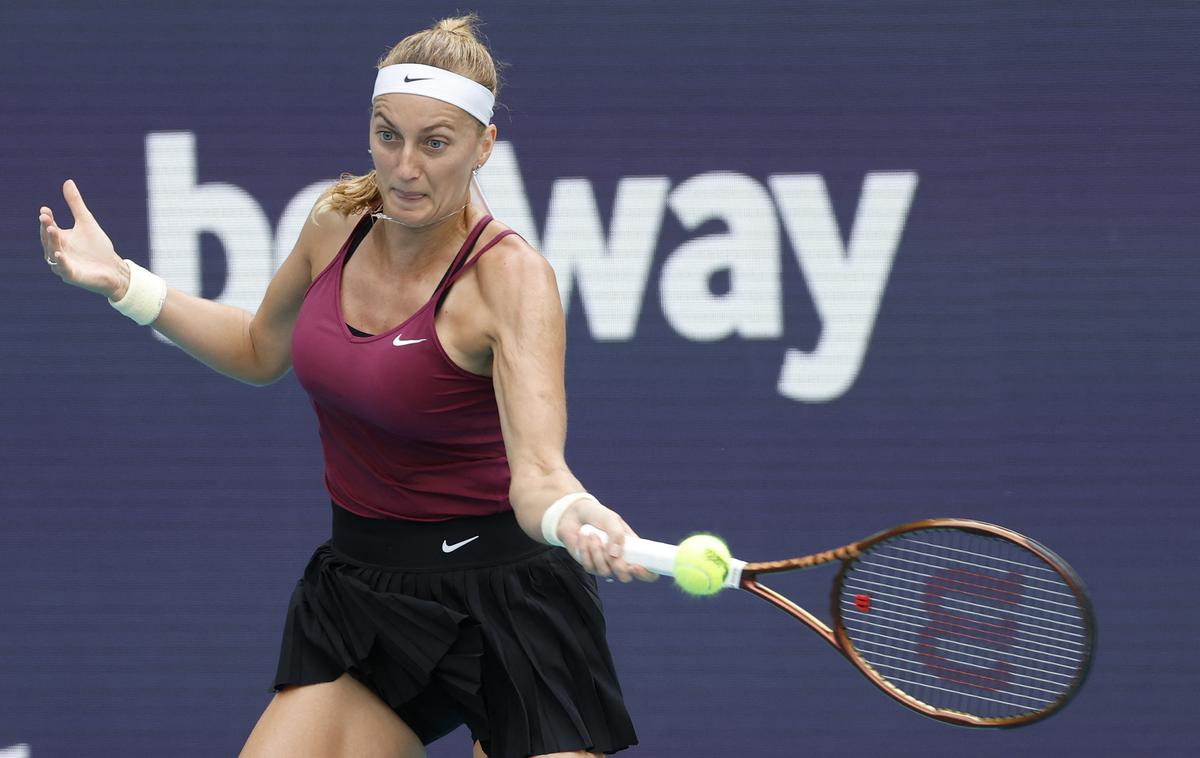 Petra Kvitova | Deseta igralka sveta Petra Kvitova je v začetku aprila osvojila tunir v Miamiju, v Madridu se je poslovila v drugem krogu. | Foto Reuters