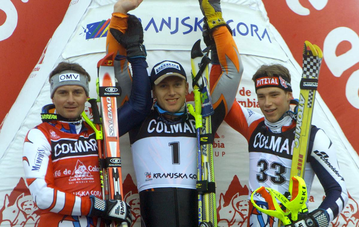 Jure Košir - Kranjska Gora 1999 | Jure Košir v avstrijskem primežu, 6. 1. 1999 | Foto Reuters