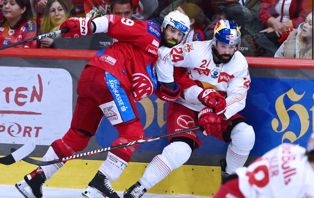 EC KAC : Red Bull Salzburg | Salzburžani so po novi zmagi v podaljšku povedli s 3:2 v zmagah in so od ubranitve naslova oddaljeni zmago. | Foto EC-KAC/Pessentheiner