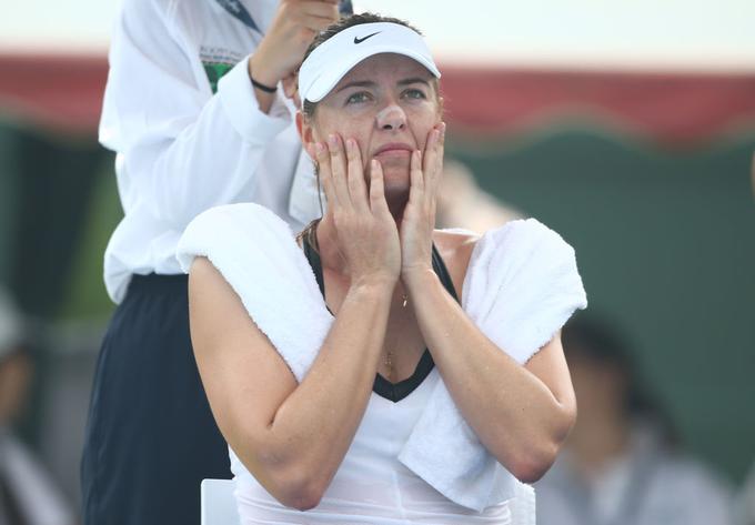 Marija Šarapova je prekinila dvoboj. | Foto: Gulliver/Getty Images