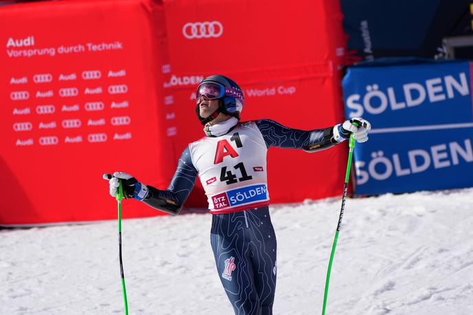 Lucas Pinheiro Braathen | Smučarski zvezdnik in ljubljenec deklet Lucas Pinheiro Braathen si je dal duška po uspešnem nastopu v Söldnu. | Foto Guliverimage