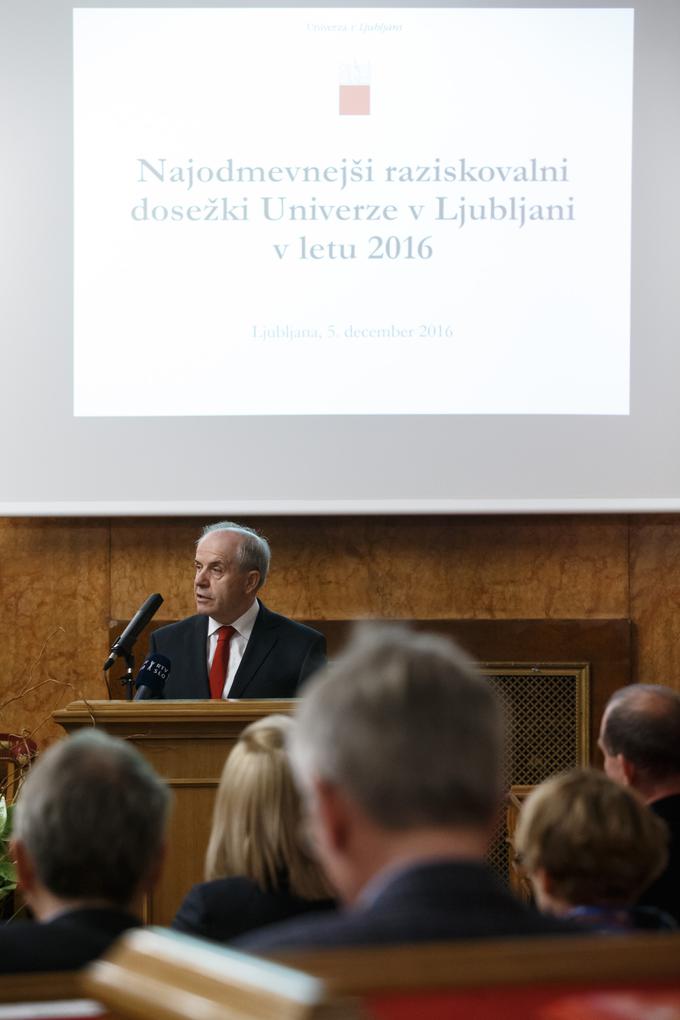 "Le z ustvarjanjem novega znanja lahko študentom ponudimo nekaj, česar ne morejo dobiti drugje," je prepričan rektor Univerze v Ljubljani Ivan Svetlik. | Foto: Željko Stevanić, IFP, d.o.o.