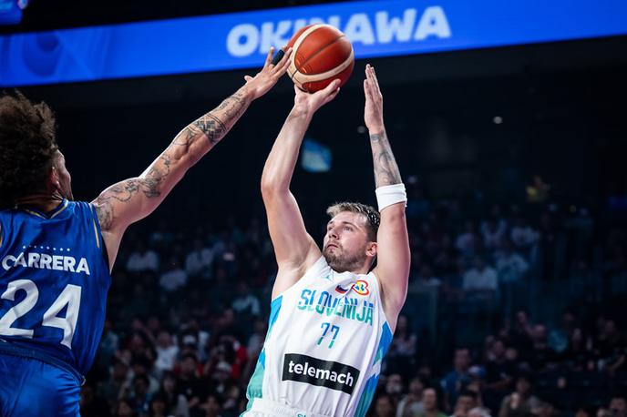 slovenska košarkarska reprezentanca Slovenija : Venezuela SP 2023 Luka Dončić | Luka Dončić je ob zmagi Slovenije dosegel 37 točk. | Foto FIBA