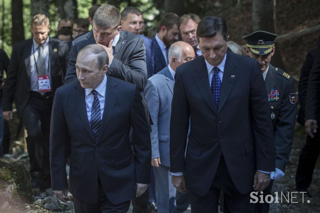 Borut Pahor Vladimir Putin Ruska kapelica Vršič