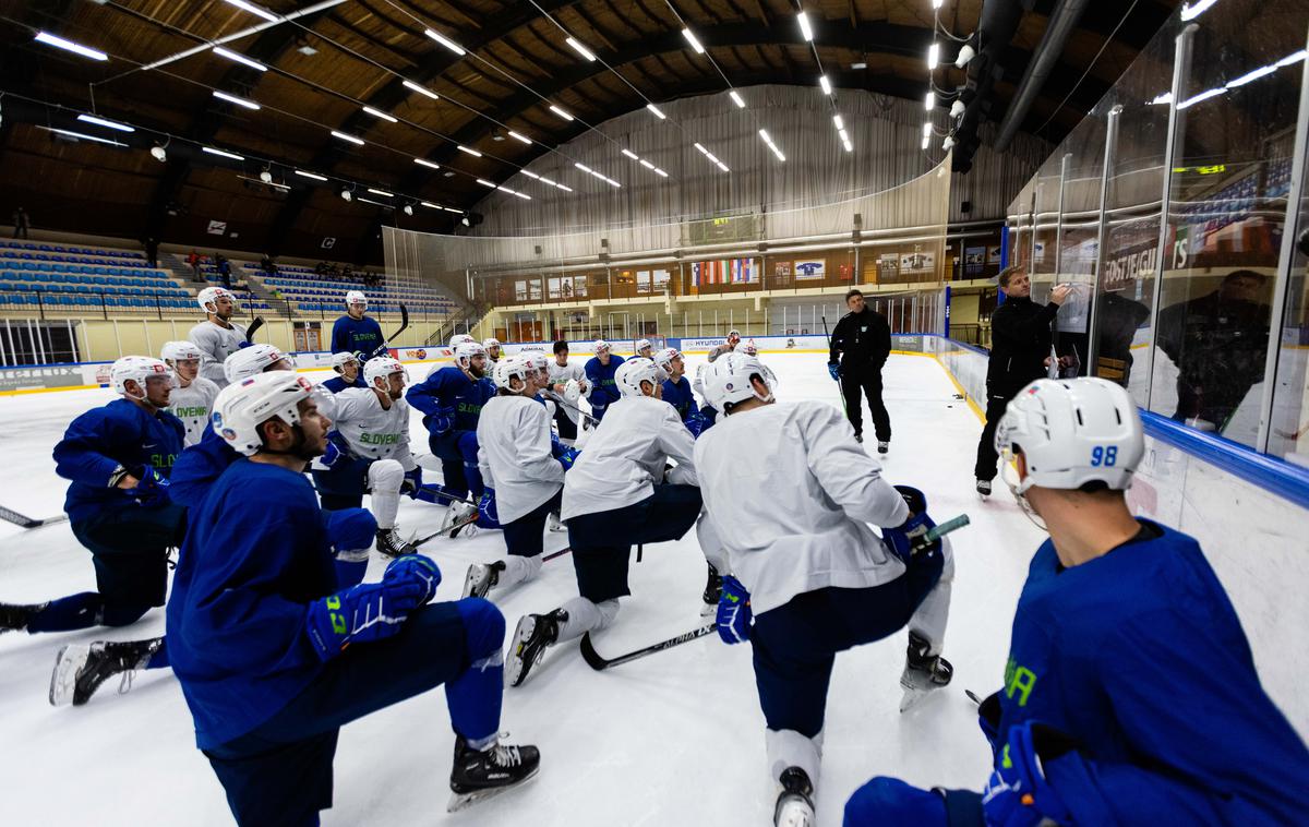 Edo Terglav, trening slovenska hokejska reprezentanca | Slovenska hokejska reprezentanca bo med četrtkom in soboto v prevetreni zasedbi igrala na turnirju na Madžarskem. | Foto www.alesfevzer.com