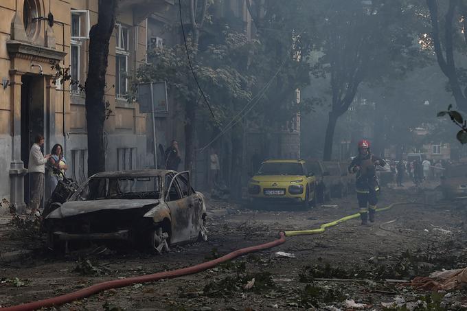 Lviv, Ukrajina, po ruskem napadu | Foto: Reuters