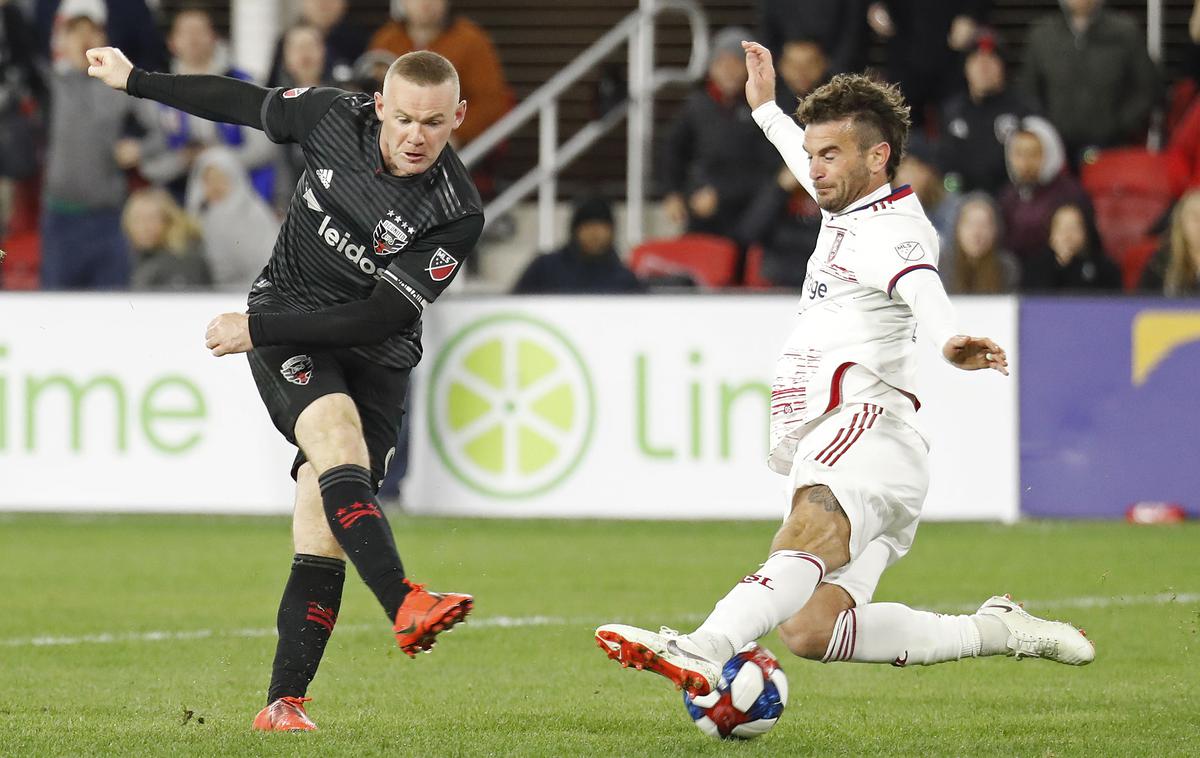 Wayne Rooney | Angleški nogometni zvezdnik Wayne Rooney je prvič, odkar igra v ligi MLS v ZDA, dosegel hat-trick. Tri zadetke je nasul v mrežo moštva Real Salt Lake. | Foto Reuters