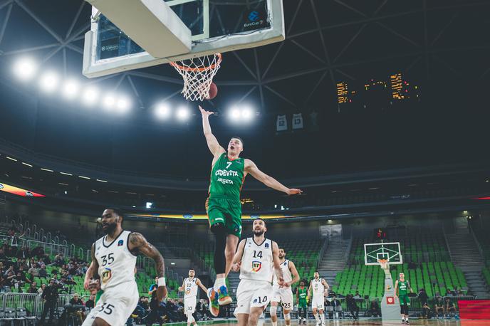 Eurocup Cedevita Olimpija Cluj Amar Alibegović | Cedevita Olimpija je bila v Stožicah znova prekratka. | Foto Grega Valančič/Sportida