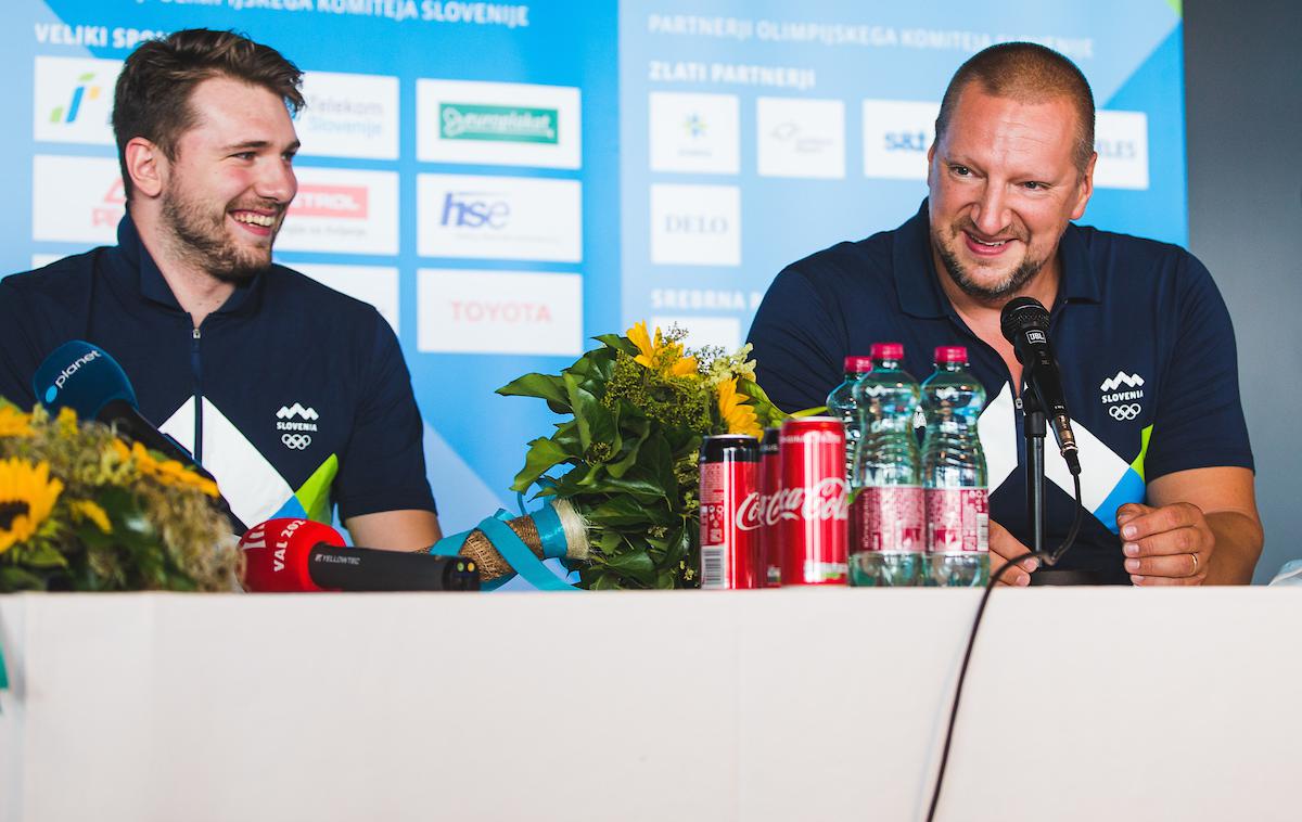 Luka Dončić, Matej Erjavec | Matej Erjavec je na obisku pri Luki Dončiću. | Foto Grega Valančič/Sportida