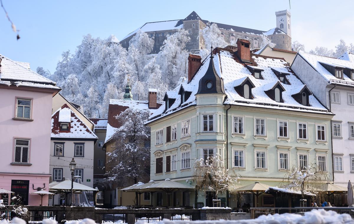 sneg Ljubljana | Foto Nebojša Tejič/STA