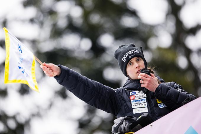 Urša Križnar v trenerski vlogi. | Foto: Grega Valančič