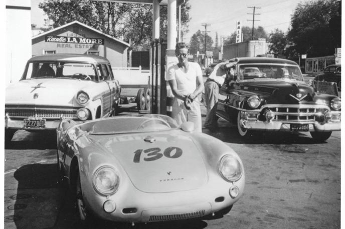 James Dean porsche | James Dean se je s porschejem 550 spyder vozil le devet dni. | Foto Bringatrailer