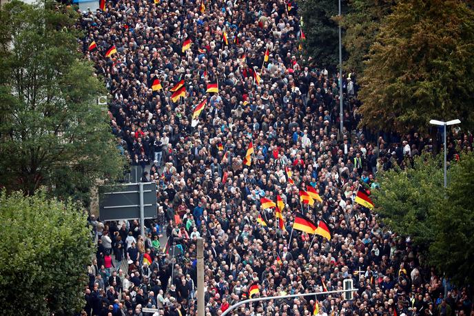 protesti Chemnitz Nemčija | Foto Reuters