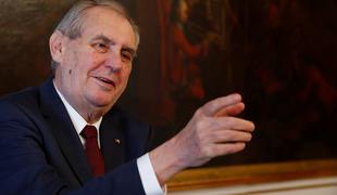 Češki predsednik Miloš Zeman dan po volitvah na intenzivni negi