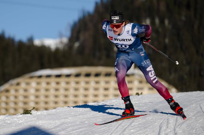 Gus Schumacher | Gus Schumacher je prvič stopil na najvišjo stopničko na tekmi svetovnega pokala. | Foto Guliverimage