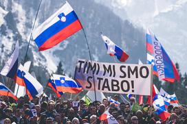 Planica 2022 navijači Timi Zajc