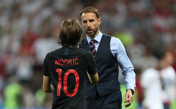 Gareth Southgate je športno čestital Luki Modriću. | Foto: Reuters