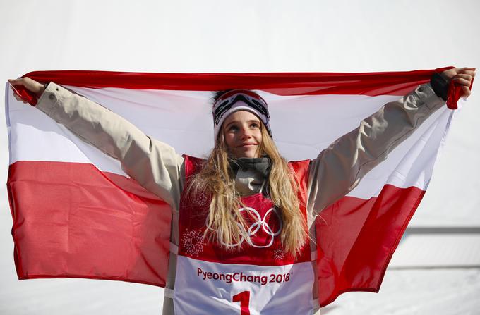 Na letošnjih zimskih olimpijskih igrah v Južni Koreji je stala na najvišji stopnički. | Foto: Reuters