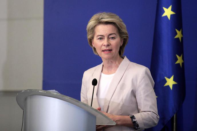 Ursula von der Leyen | Von der Leynova je Bolgarijo obiskala v okviru posvetovanj z državami članicami, preden Evropskemu parlamentu posreduje seznam članov svoje komisarske ekipe. | Foto Reuters