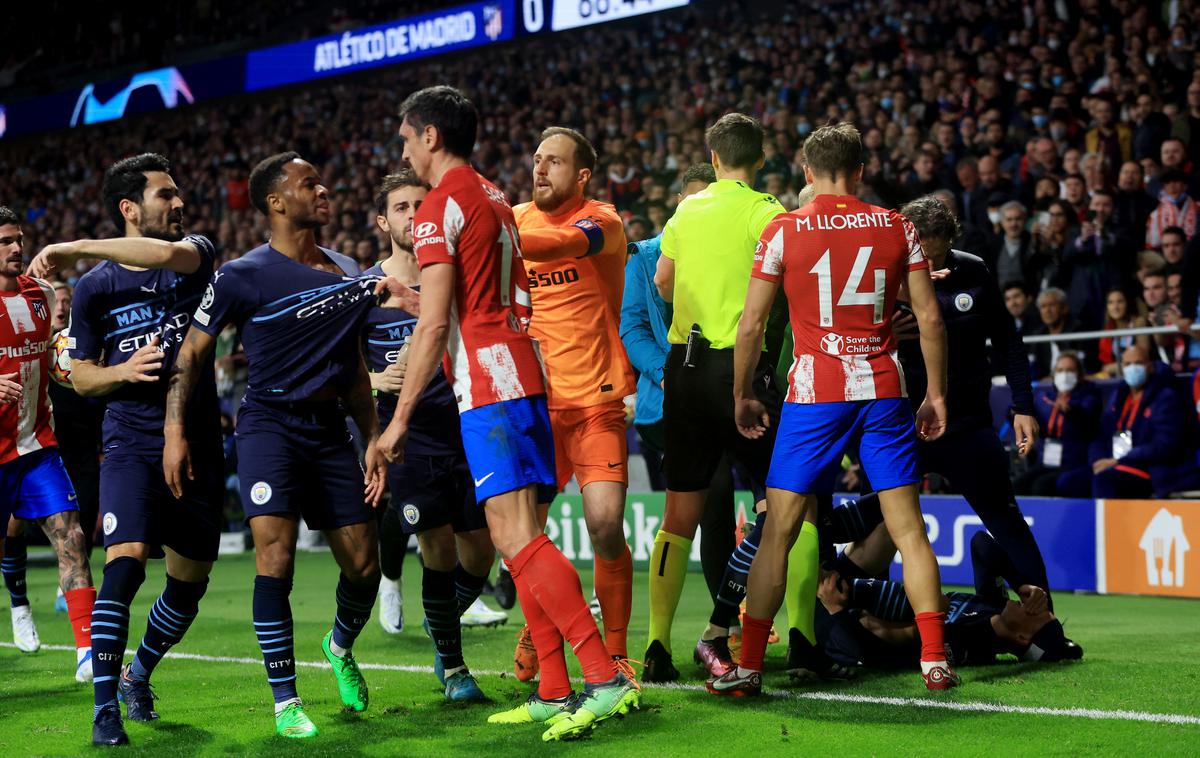 Atletico City | V Madridu je bilo burno na in ob igrišču. | Foto Reuters