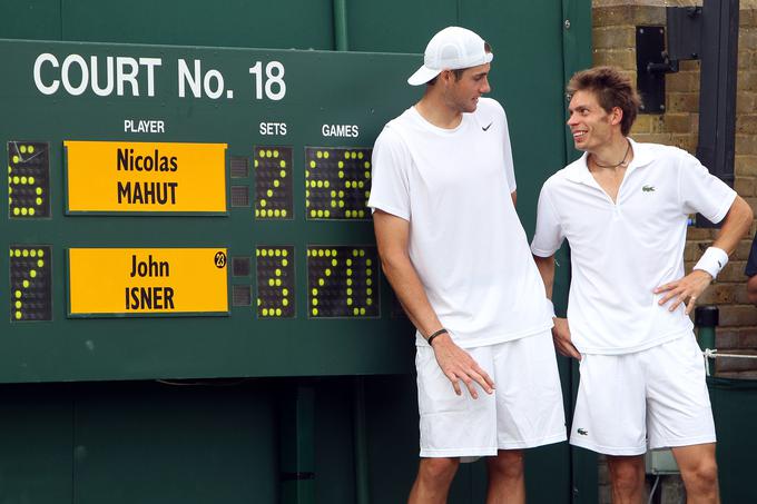 Daleč najdaljši dvoboj sta pred devetimi leti igrala Nicolas Mahut in John Isner. | Foto: Guliverimage/Getty Images