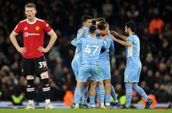 Manchester City v velikem derbiju ponižal United, Tottenham odpihnil Everton