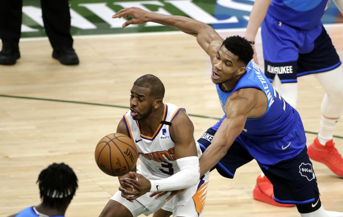 Phoenix Suns : Milwaukee Bucks, Giannis Antetokounmpo, Chris Paul | Kdo se bo na koncu veselil? Chris Paul ali Giannis Antetokounmpo? | Foto Guliverimage