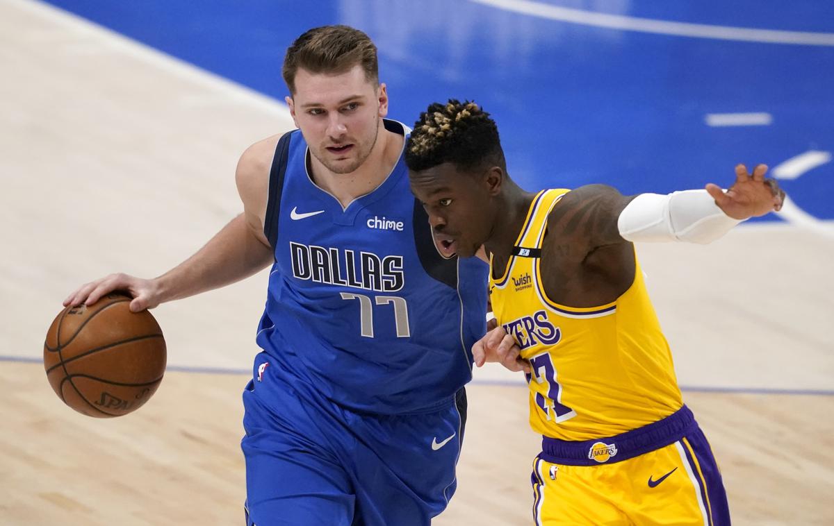 Luka Dončić | Luka Dončić je bil junak zmage Dallasa nad LA Lakers. | Foto Guliver Image