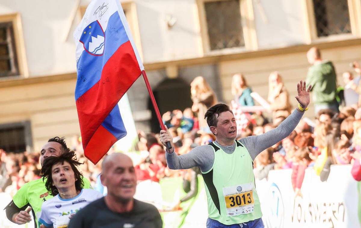 borut pahor ljubljanski maraton | Foto Vid Ponikvar