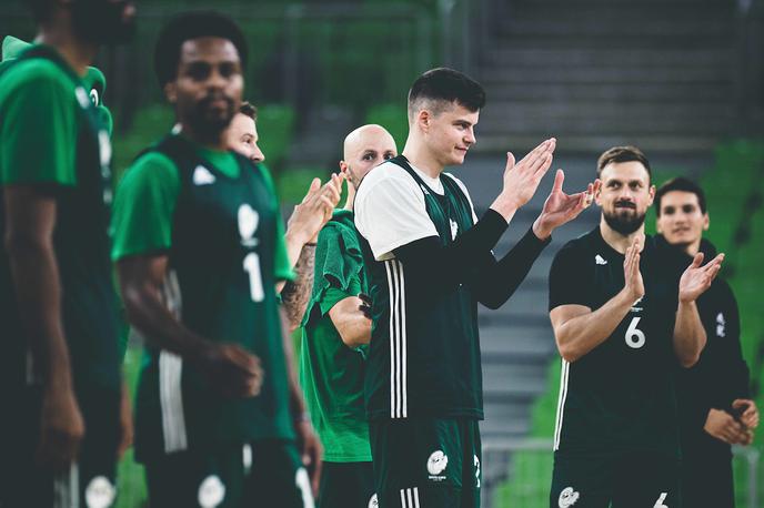 Cedevita Olimpija trening Amar Alibegović | Amar Alibegović bo v novi sezoni pomembno orožje Cedevite Olimpije. | Foto Grega Valančič/Sportida