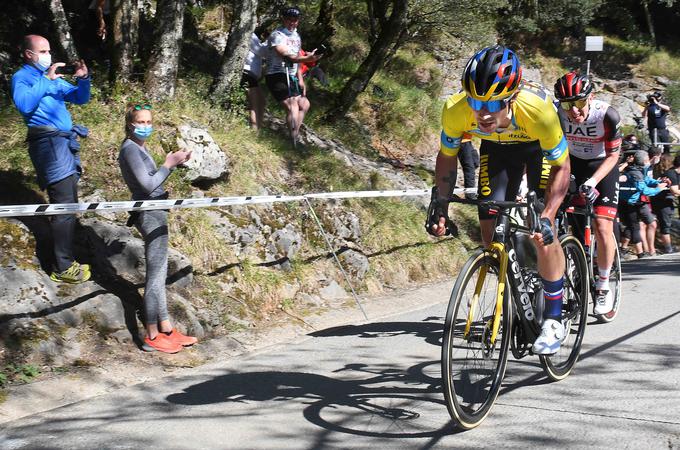 Obetata se dva spektakla v režiji Primoža Rogliča in Tadeja Pogačarja na Dirki po Franciji in Vuelti. | Foto: Guliverimage/Vladimir Fedorenko