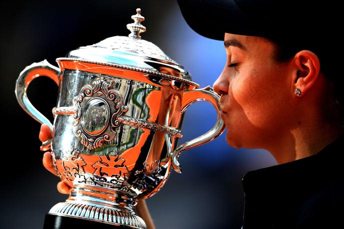 Ashleigh Barty | Ashleigh Barty je še vedno št. 1 na svetu, a se njena prednost pred Čehinjo topi. | Foto Gulliver/Getty Images