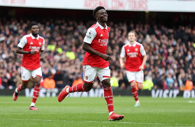 Bukayo Saka je dal dva gola. | Foto: Reuters