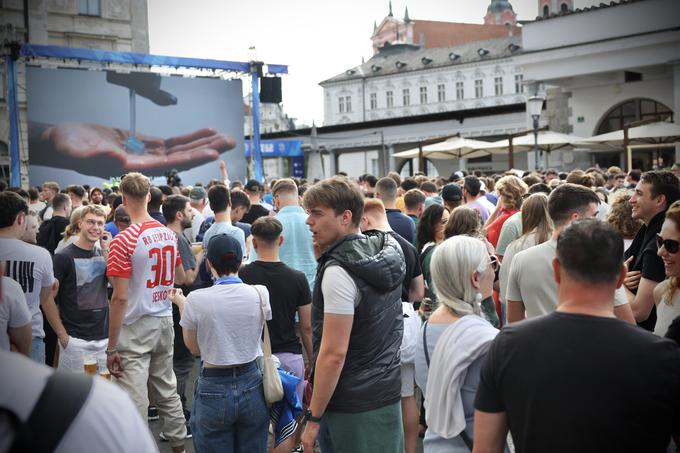 Slovenija : Danska, Euro2024, Pogačarjev trg | Foto: Ana Kovač