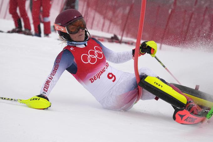 Mikaela Shiffrin je po le nekaj zavojih spet odstopila. | Foto: Guliverimage/Vladimir Fedorenko